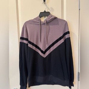 Zine Clothing Black and Purple Men's Hoodie Sweater